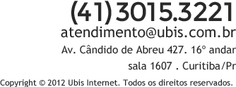 (41) 3015.3221 - atendimento@ubis.com.br
